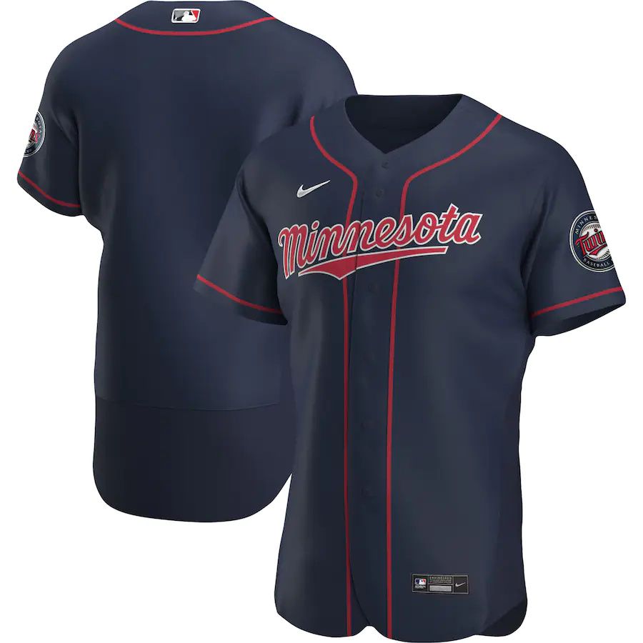 Mens Minnesota Twins Nike Navy Alternate Authentic Team MLB Jerseys